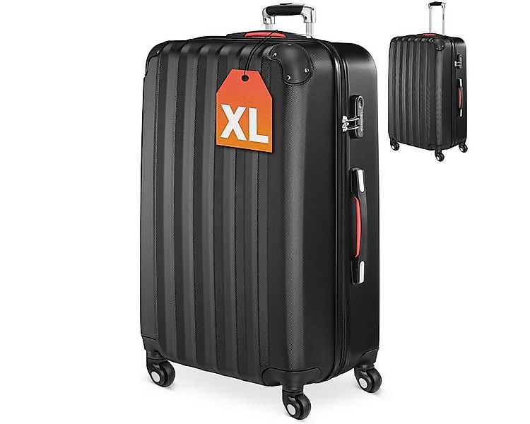 monzana Hartschalen-Trolley Baseline, 4 Rollen Rollen, Rollkoffer Zahlensch günstig online kaufen