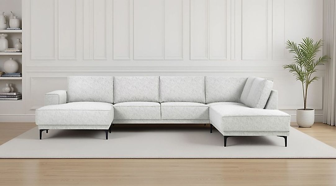 OTTO home Wohnlandschaft »XXL Sofa Oland, Struktur, Flachgewebe, Luxus-Micr günstig online kaufen