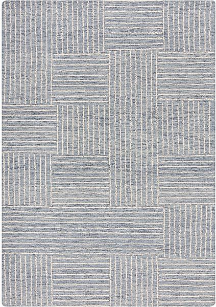 FLAIR RUGS Wollteppich "Abstract Check" rechteckig 5 Höhe Teppich aus Wolle günstig online kaufen