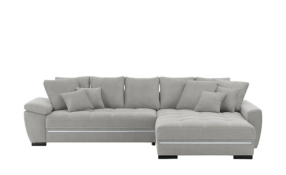 bobb Ecksofa  Farina Fancy-LED ¦ grau ¦ Maße (cm): B: 323 H: 92 T: 222.0 Po günstig online kaufen