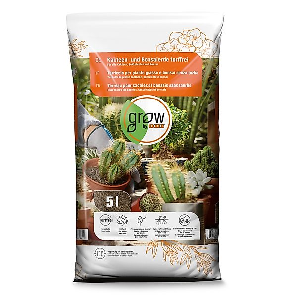 GROW by OBI Kakteen- und Bonsaierde Torffrei 5 l günstig online kaufen