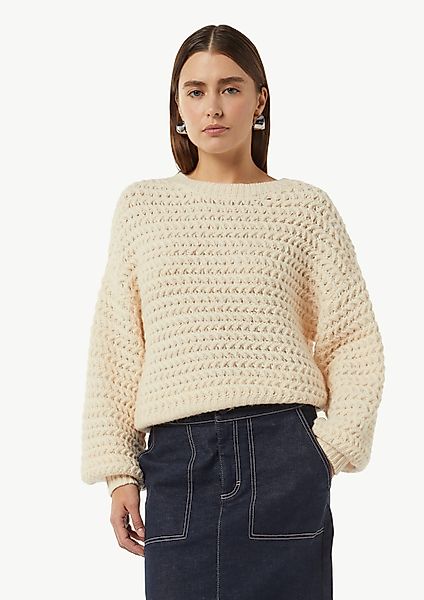comma casual identity Langarmshirt Kurzer Strickpullover günstig online kaufen