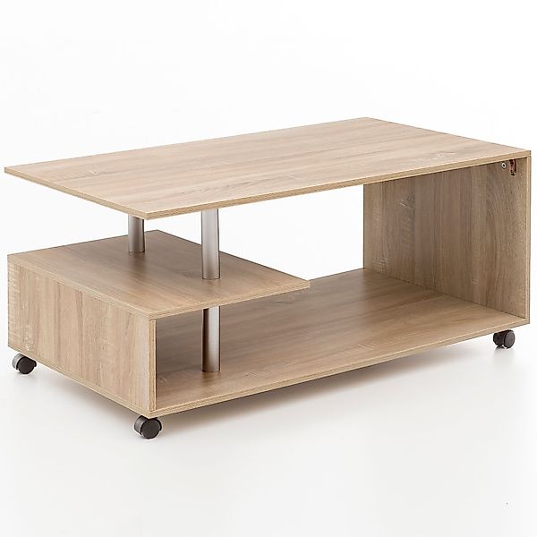 FINEBUY Couchtisch SuVa13575_1 (105x48,5x60cm, Sofatisch Sonoma günstig online kaufen