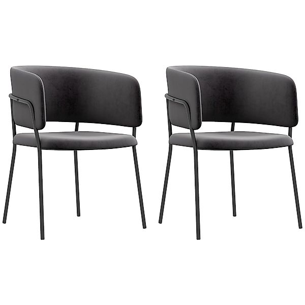 HOMCOM Esszimmerstühle 2er Set für Wohnzimmer Küche günstig online kaufen