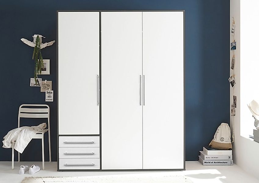 Schlafkontor Drehtürenschrank "Lyss Schrank, Kleiderschrank mit Drehtüren" günstig online kaufen