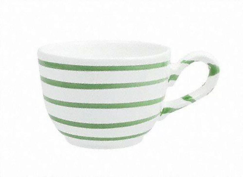 Gmundner Keramik Grüngeflammt Kaffee-Obertasse glatt 0,19 L / h: 6,6 cm günstig online kaufen