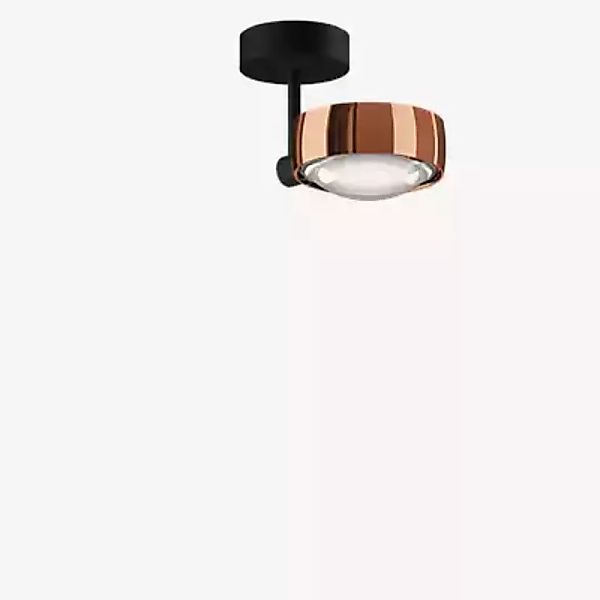 Occhio Sento Faro 10 Up E Deckenleuchte LED, Kopf roségold/Body schwarz mat günstig online kaufen