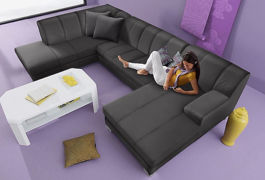 Home affaire Wohnlandschaft "Anzio, modern und gemütlich, niedrige Armlehne günstig online kaufen