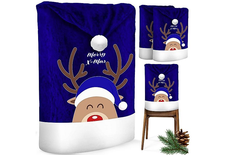 KESSER Weihnachtsfigur, Premium Weihnachtsstuhlüberzug Set Stuhlhussen für günstig online kaufen