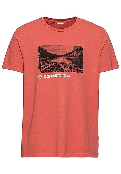 camel active T-Shirt T-Shirt mit Print aus nachhaltigem Organic Cotton günstig online kaufen