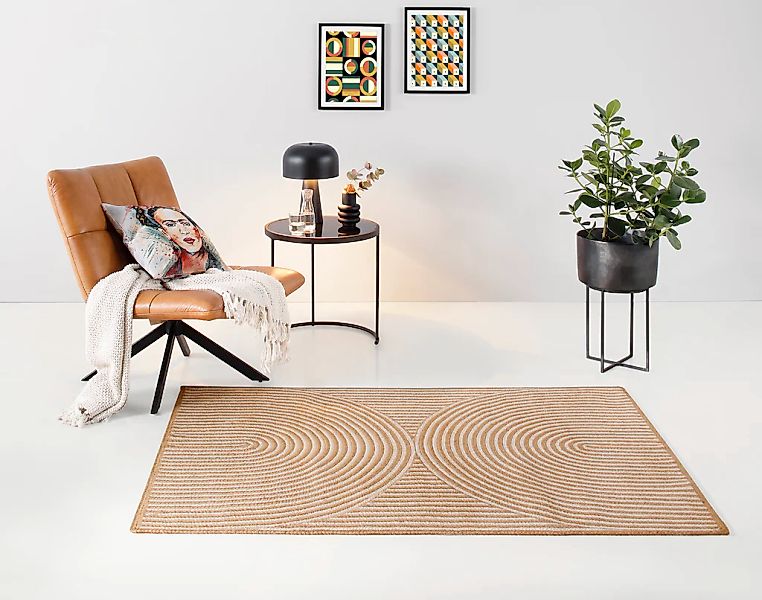my home Teppich "Naturala, Jute-Teppich, handgefertigt" rechteckig 5 mm Höh günstig online kaufen