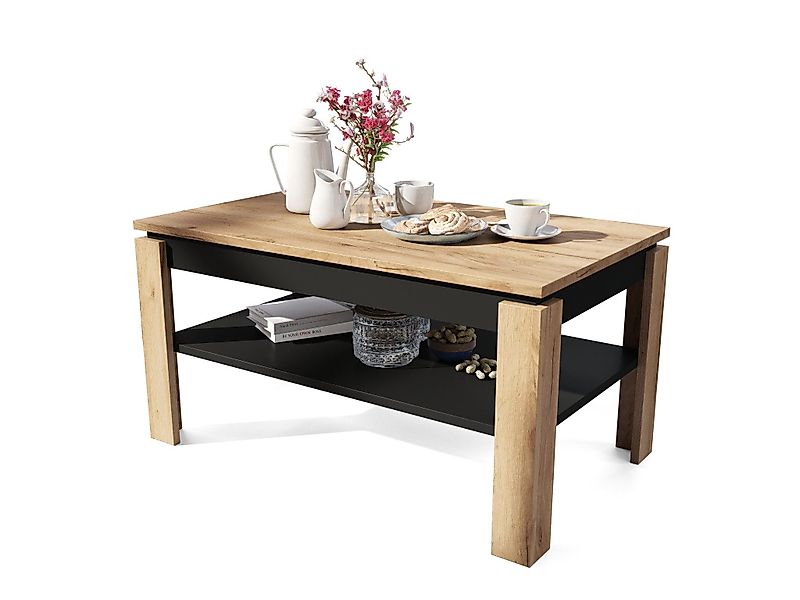 designimpex Couchtisch Design Asti-P Tisch höhenverstellbar günstig online kaufen