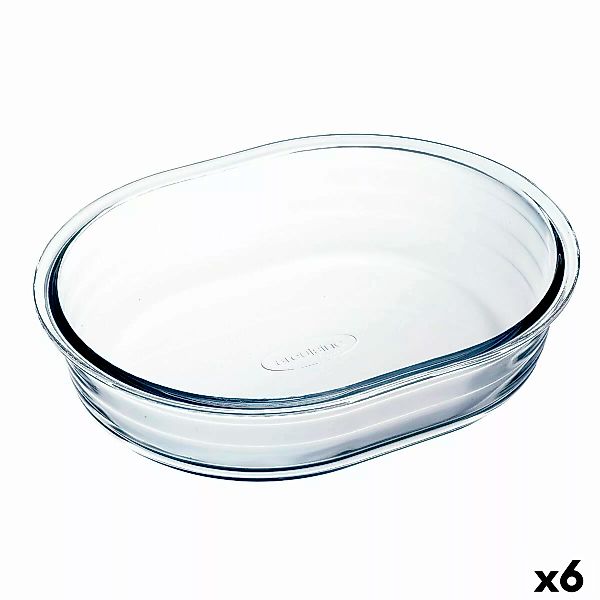 Backform Ô Cuisine Oval Durchsichtig 25 X 20 X 6 Cm (6 Stück) günstig online kaufen
