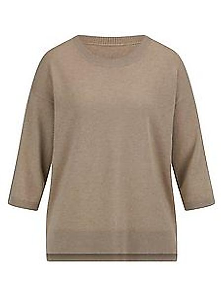 Rundhals-Pullover aus Kaschmir Peter Hahn beige günstig online kaufen