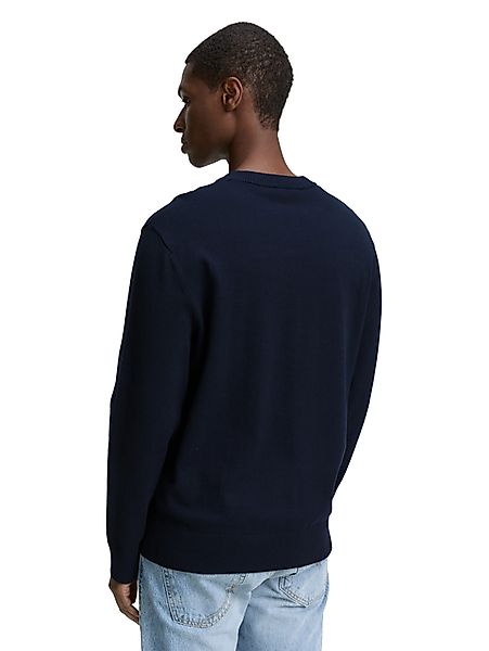 TOM TAILOR Denim Strickpullover in melierter günstig online kaufen