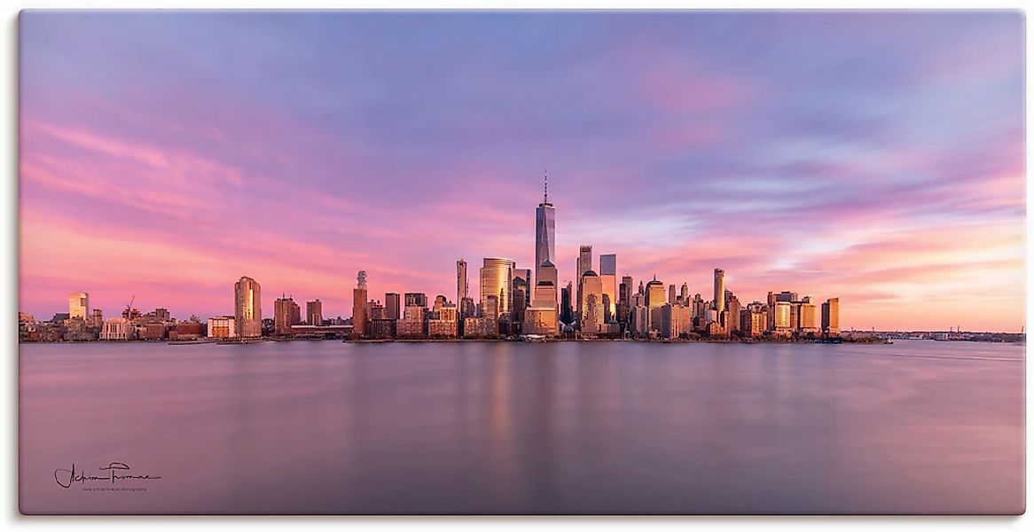 Artland Wandbild "Manhattan Skyline" New York 1 Stk. tlg. auf Holzrahmen ge günstig online kaufen