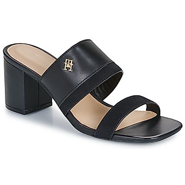 Tommy Hilfiger  Sandalen LEATHER   SUEDE BLOCK HEEL MULE günstig online kaufen