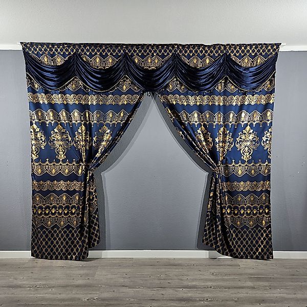 Gardinen by Justyna Verdunkelungsvorhang Barock Gardine günstig online kaufen