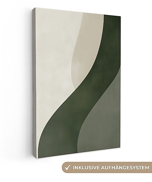 OneMillionCanvasses® Leinwandbild Japandi - Grün - günstig online kaufen