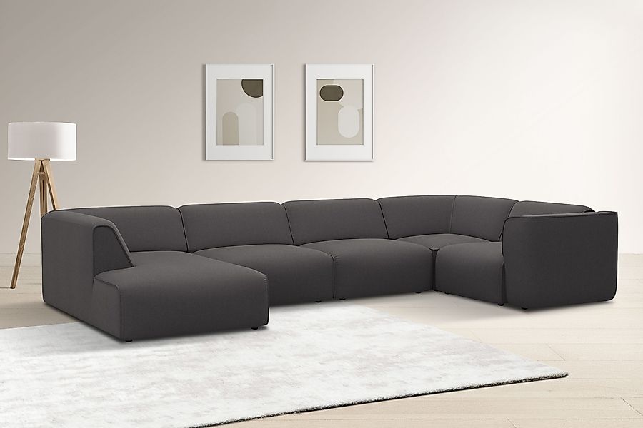 OTTO home Wohnlandschaft "Merid U-Form, jederzeit durch Module erweiterbar, günstig online kaufen