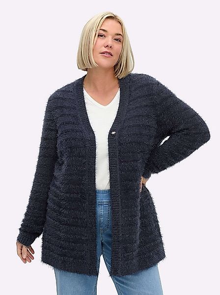 Sheego Strickjacke Strickjacke Langarm Jersey günstig online kaufen