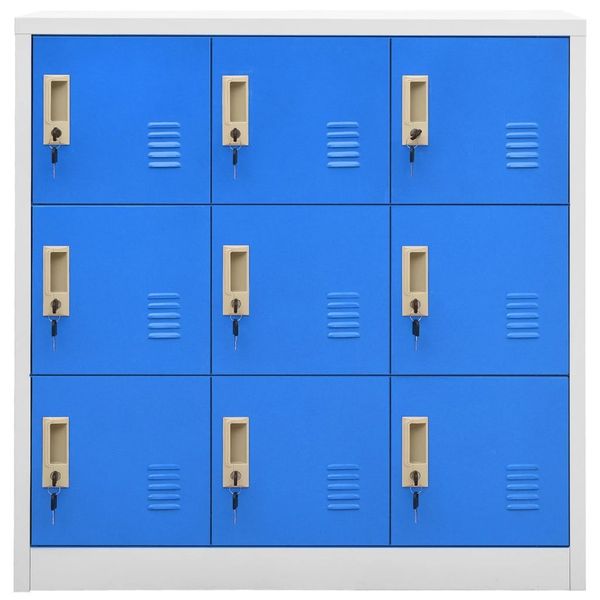 vidaXL Fächerschrank Schließfachschränke 5 Stk. Hellgrau günstig online kaufen