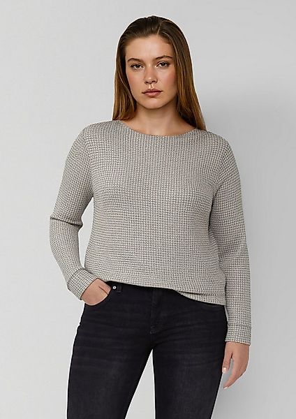 s.Oliver Langarmshirt T-Shirt Relaxed Fit Shirt mit langen Ärmeln und U-Boo günstig online kaufen