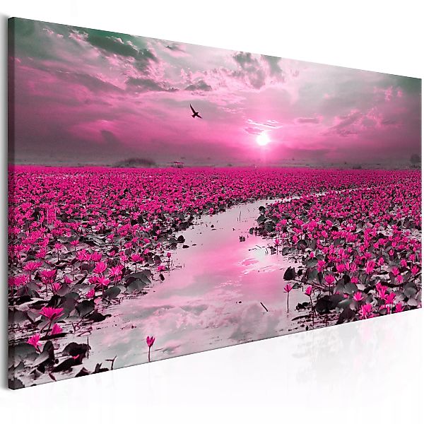 Wandbild - Lilies And Sunset (1 Part) Narrow günstig online kaufen
