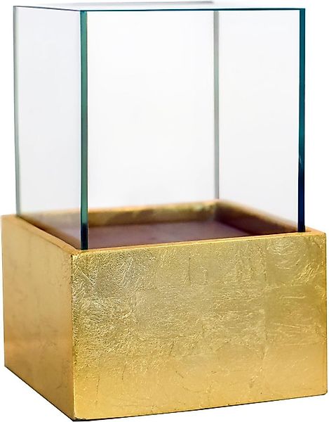 VIVANNO Windlicht Fiberglas CANDELITA - Gold günstig online kaufen