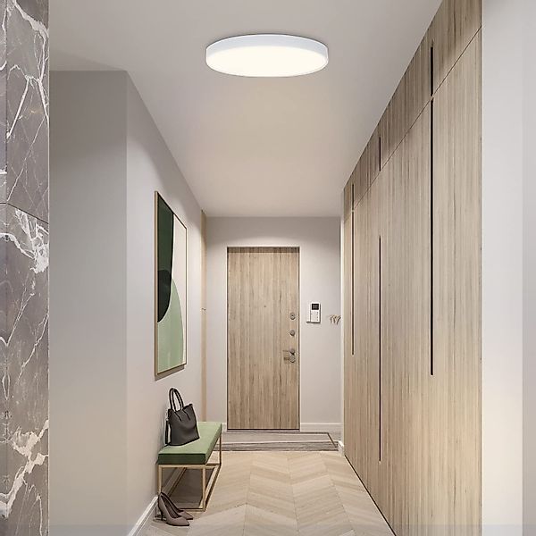 ZMH LED Deckenleuchte Wohnzimmer Modern Schwarz/Weiß günstig online kaufen
