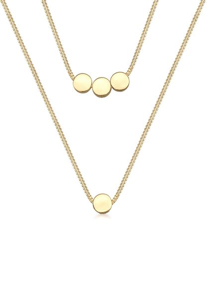 Elli Gliederkette Layer 2-lagig mit Kreisen günstig online kaufen