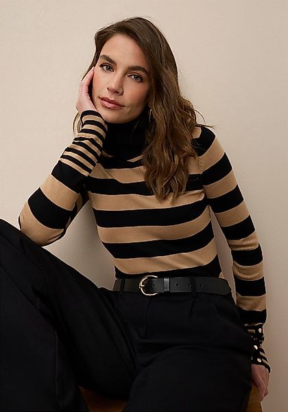 Tamaris Rollkragenpullover im lässigen Streifendesign günstig online kaufen