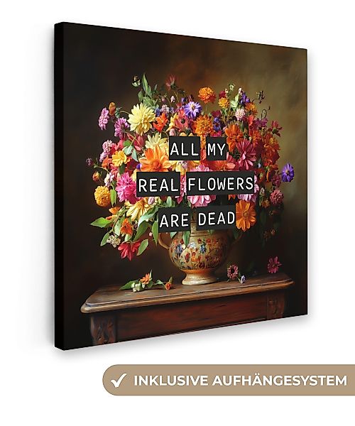 OneMillionCanvasses® Leinwandbild Farbe - Blumen - günstig online kaufen