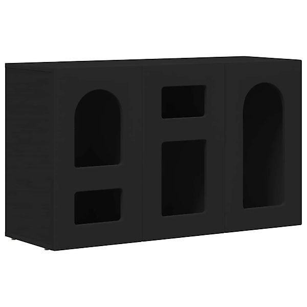 vidaXL Sideboard Schwarz 100 x 35 x 59 cm Holzwerkstoff 891345 günstig online kaufen