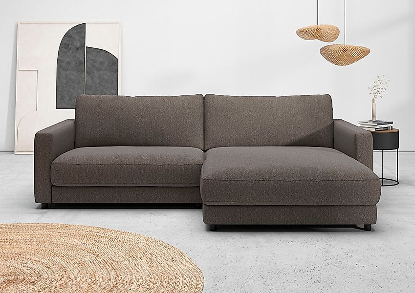 Home affaire Ecksofa "Ecksofa Jiro, L-Form, große Sitztiefe, Breite 265 cm" günstig online kaufen