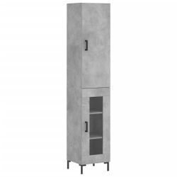vidaXL Highboard Highboard Betongrau 34,5x34x180 cm günstig online kaufen
