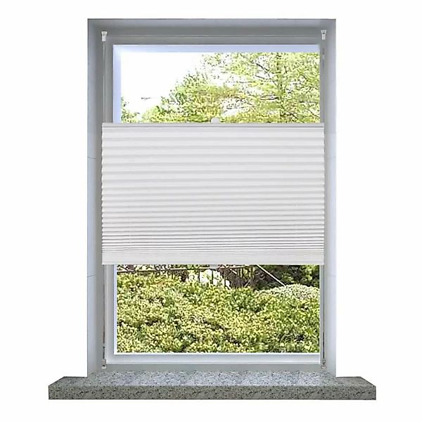 Plissee Faltrollo Rollo Plisseerollo  110x200cm Weiß günstig online kaufen