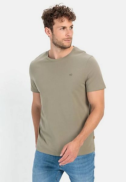 camel active T-Shirt Basic T-Shirt mit Rundhals aus Organic Cotton günstig online kaufen