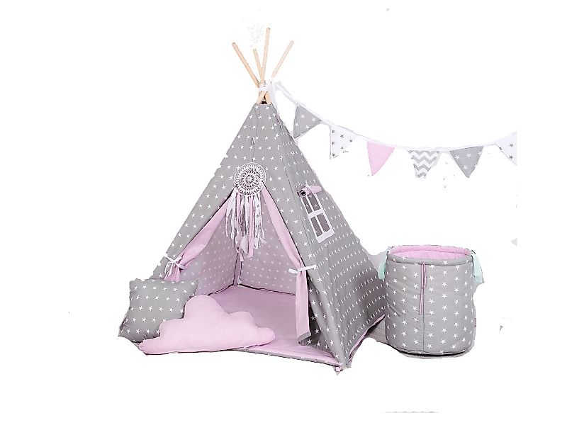 Rainbow Kids Tipi-Zelt Kinderzelt Spielzelt Teepee günstig online kaufen