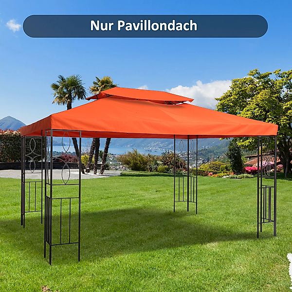 Outsunny Ersatzdach Pavillondach für Metallpavillon Gartenpavillon Partyzel günstig online kaufen