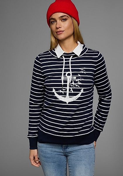 KangaROOS Sweatshirt Langarm mit Daumenlöchern, figurbetont, Stehkragen mit günstig online kaufen