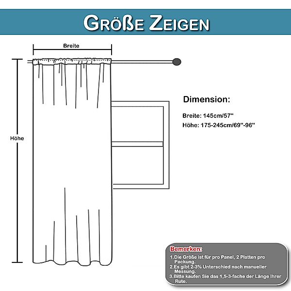 Sunicol Gardine Transparent Leinenvorhang Kräuselband Fensterschal günstig online kaufen