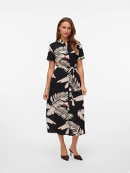 Vero Moda Hemdblusenkleid "VMEASY JOY S/S LONG SHIRT DRESS WVN GA" günstig online kaufen