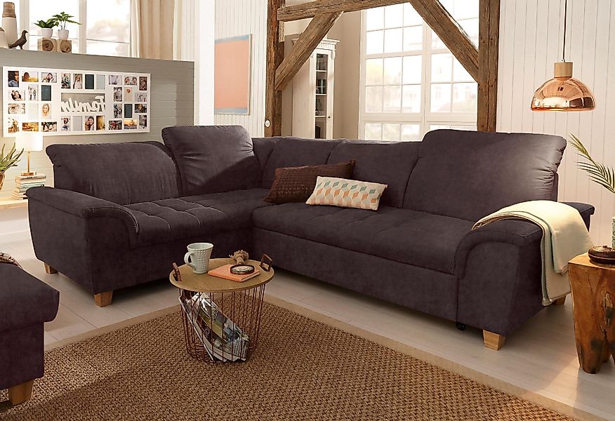 Home affaire Ecksofa Lyla L-Form, wahlweise günstig online kaufen