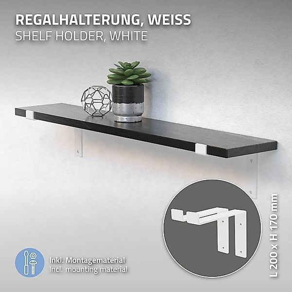 ML-DESIGN Wandregalhalter Regalhalterung L-Form aus Metall, günstig online kaufen