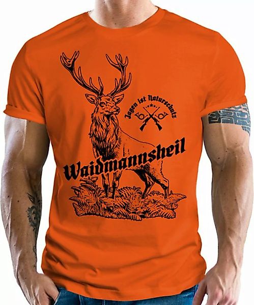 LOBO NEGRO® T-Shirt für Jäger: Waidmannsheil - Jagen ist Naturschutz günstig online kaufen