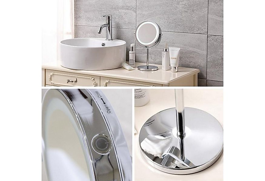 Mucola Kosmetikspiegel LED 10 fach Schminkspiegel Makeup Spiegel Badspiegel günstig online kaufen