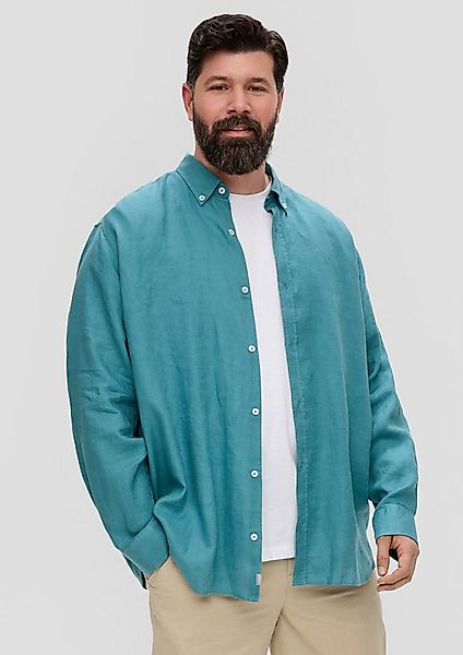 s.Oliver Langarmhemd Hemd Leinenhemd mit Button-Down-Kragen günstig online kaufen
