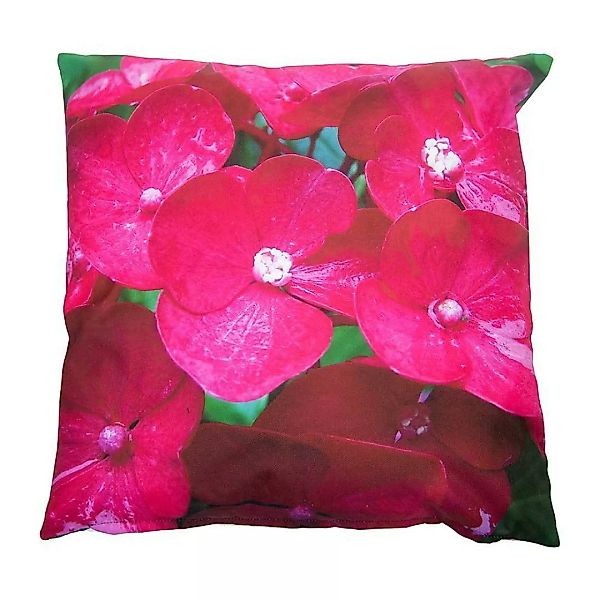 Outdoor Kissen Blumen Pink Gartenkissen Wasserabweisend 40 x 40 cm günstig online kaufen