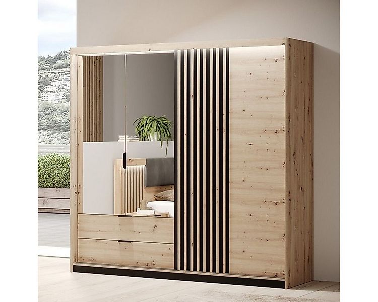 MOEBLO Kleiderschrank ANTALYA 220 (Schrank mit vielen Einlegeböden und Klei günstig online kaufen